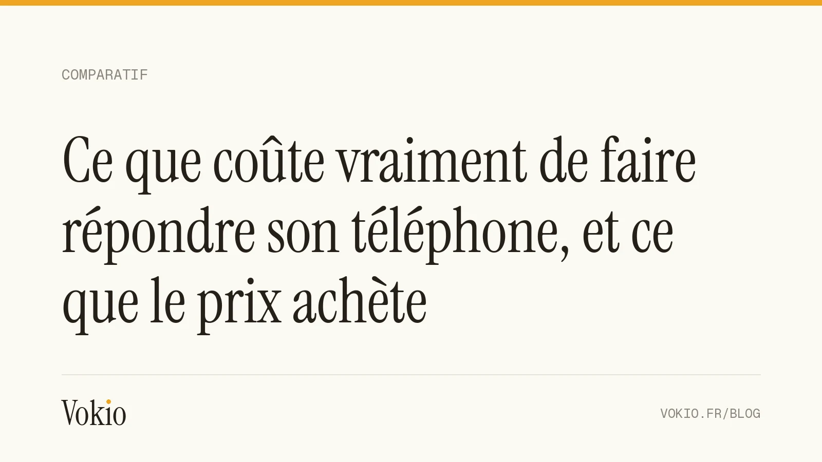 Couverture de l'article : Ce que coûte vraiment de faire répondre son téléphone, et ce que le prix achète